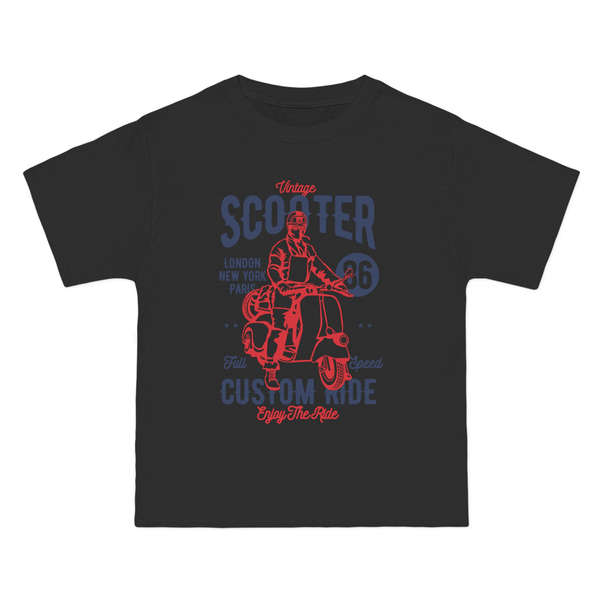 Vintage Scooter Graphic T Shirt-INNBLAC Fashion Apparel