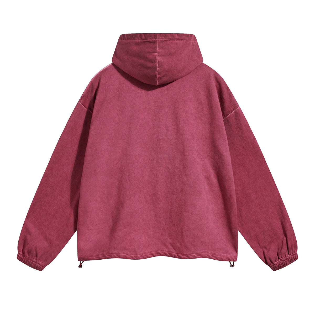 Vintage Spray Paint Elastic Hem Hoodie-INNBLAC Fashion Apparel