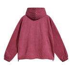 Vintage Spray Paint Elastic Hem Hoodie-INNBLAC Fashion Apparel