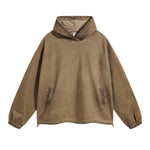 Vintage Spray Paint Elastic Hem Hoodie-INNBLAC Fashion Apparel