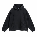 Vintage Spray Paint Ripped Hoodie-INNBLAC Fashion Apparel