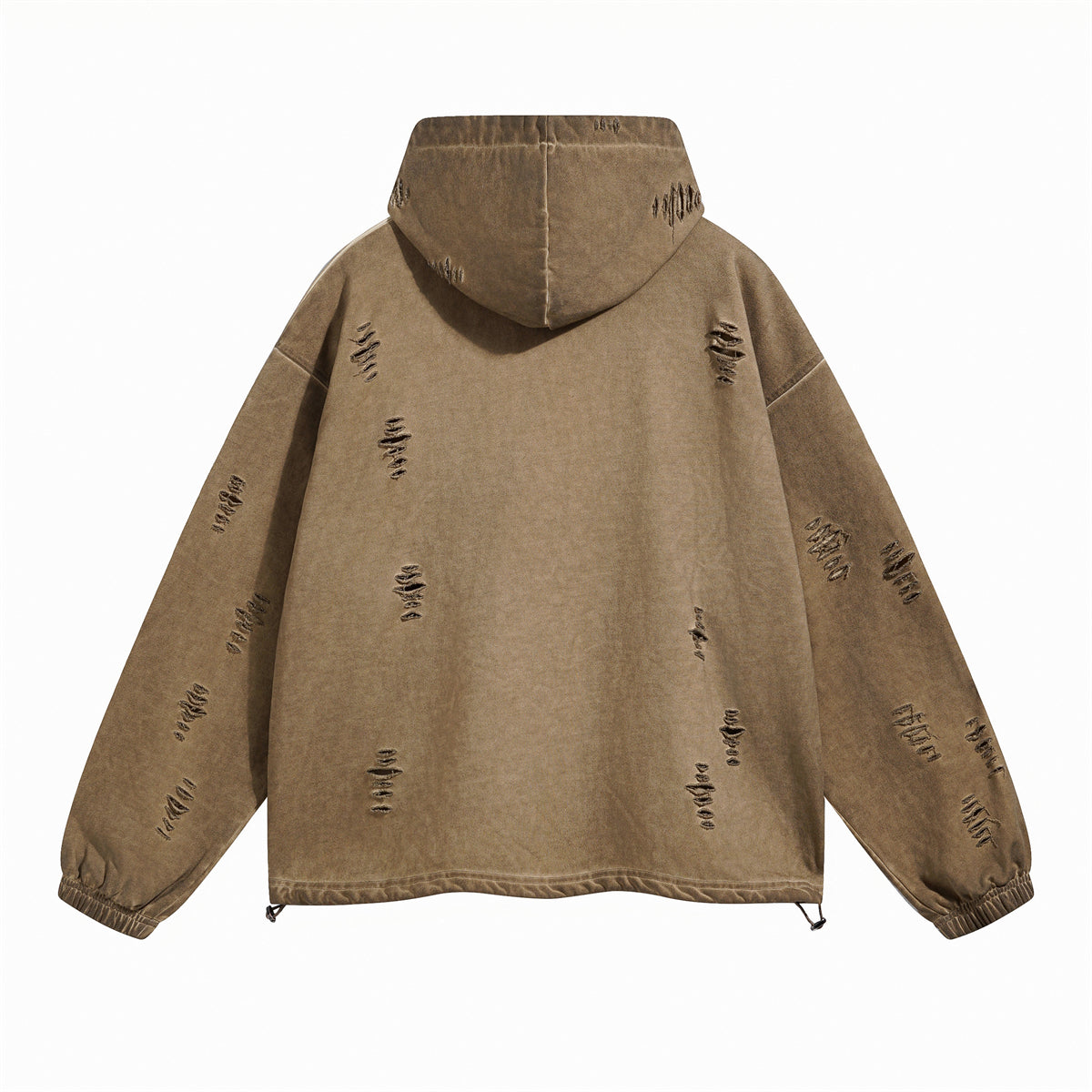 Vintage Spray Paint Ripped Hoodie-INNBLAC Fashion Apparel