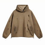Vintage Spray Paint Ripped Hoodie-INNBLAC Fashion Apparel