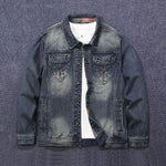 Vintage Wash Denim Trucker Jacket-INNBLAC Fashion Apparel