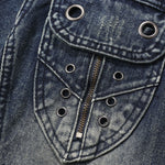 Vintage Wash Denim Trucker Jacket-INNBLAC Fashion Apparel
