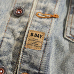 Selvedge Faded Denim Trucker Jacket-INNBLAC Fashion Apparel