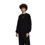 Vintage Washed Distressed Thick Sweatshirt-INNBLAC Fashion Apparel