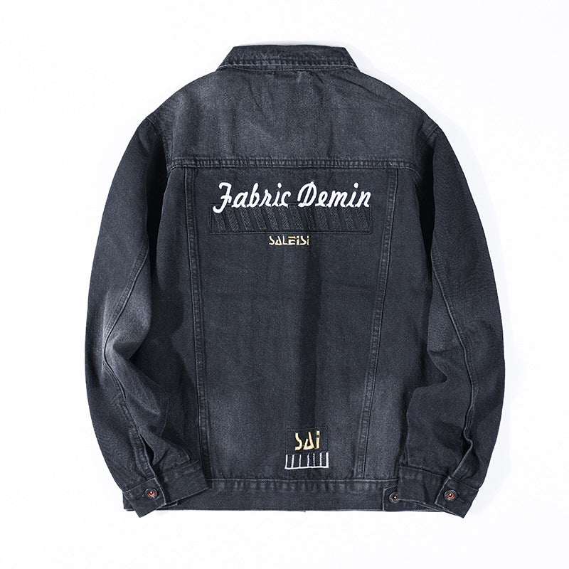 Vintage Washed Ripped Denim Jacket-INNBLAC Fashion Apparel