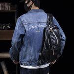 Vintage Washed Ripped Denim Jacket-INNBLAC Fashion Apparel