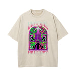 Virtual Hallway Washed Graphic Tee-INNBLAC Fashion Apparel