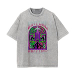 Virtual Hallway Washed Graphic Tee-INNBLAC Fashion Apparel