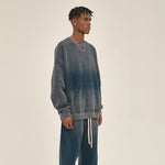 Washed French Terry Kangaroo Pocket Sweatshirt-INNBLAC Fashion Apparel