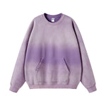Washed French Terry Kangaroo Pocket Sweatshirt-INNBLAC Fashion Apparel