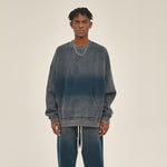 Washed French Terry Kangaroo Pocket Sweatshirt-INNBLAC Fashion Apparel
