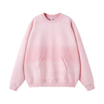 Washed French Terry Kangaroo Pocket Sweatshirt-INNBLAC Fashion Apparel