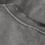 Acid Washed Faded Long Sleeve T Shirt-INNBLAC Fashion Apparel