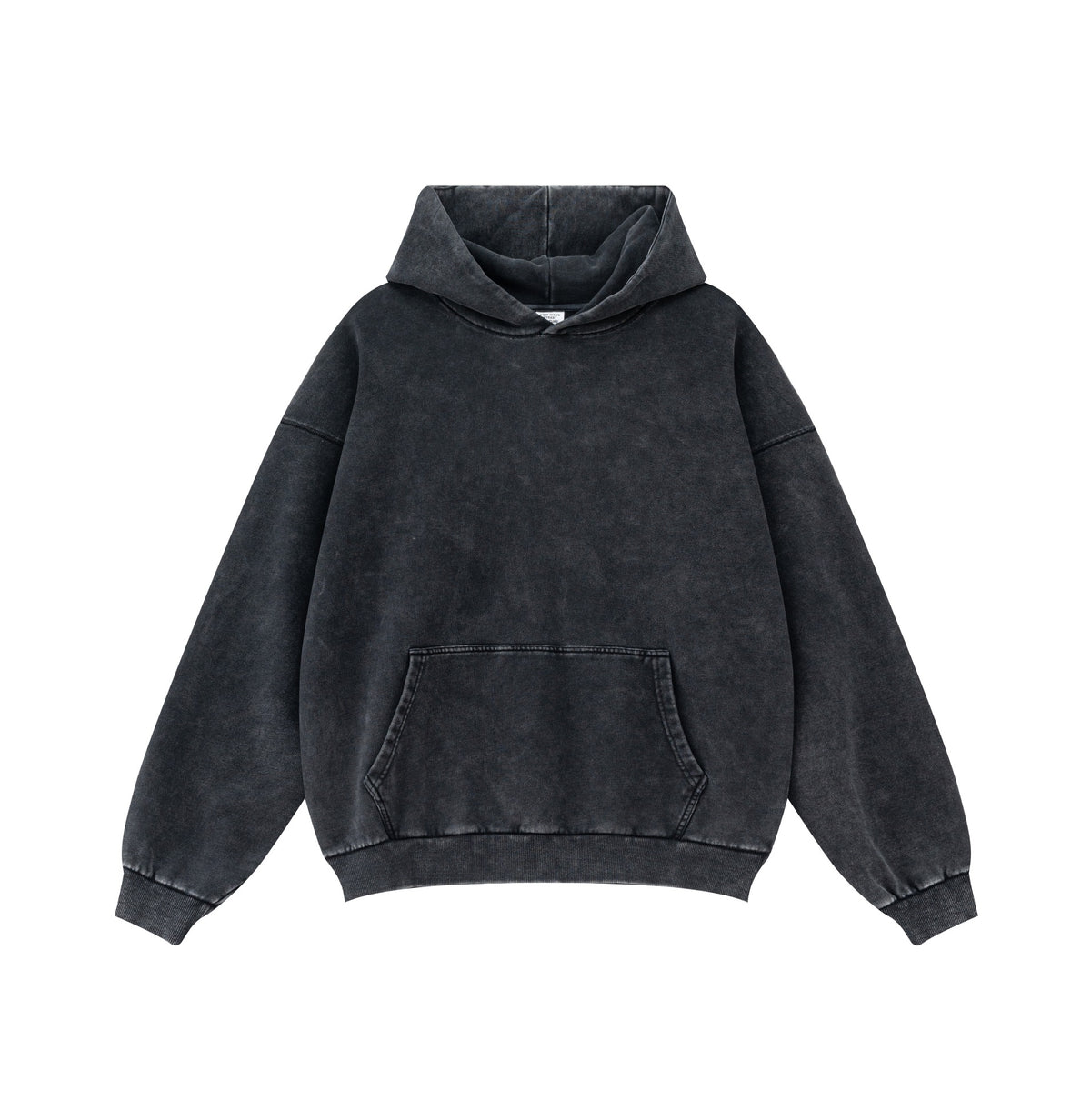 Washed Kangaroo Pocket Hoodie-INNBLAC Fashion Apparel