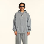 Stone Washed Hoodie Drop Shoulder-INNBLAC Fashion Apparel