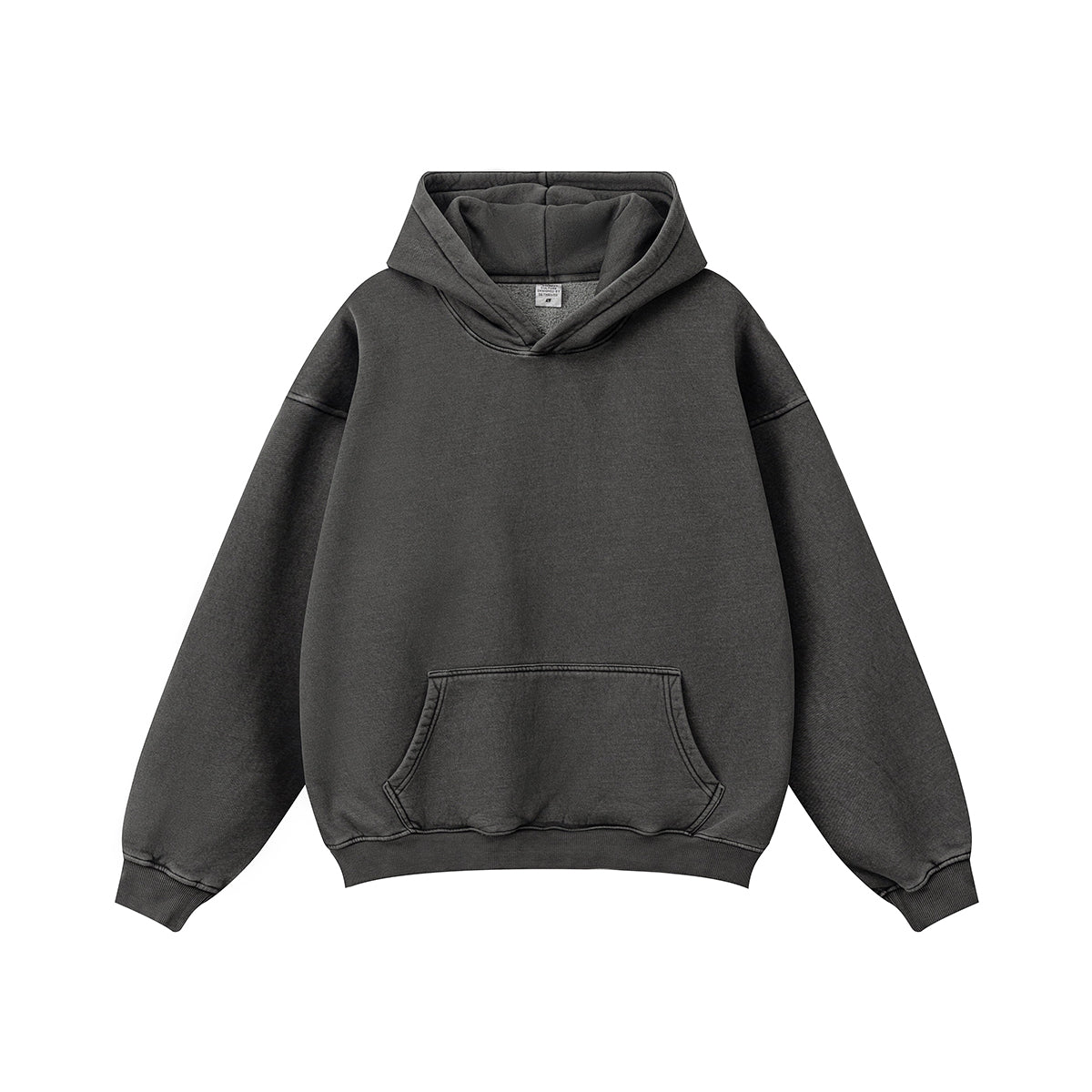 Stone Washed Hoodie Drop Shoulder-INNBLAC Fashion Apparel