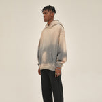 Washed Ripped Kangaroo Pocket Hoodie-INNBLAC Fashion Apparel