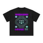 Weekend Lover Abstract Graphic Tee-INNBLAC Fashion Apparel