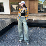 Whiskers Straight Leg Jeans-INNBLAC Fashion Apparel