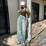 Whiskers Straight Leg Jeans-INNBLAC Fashion Apparel