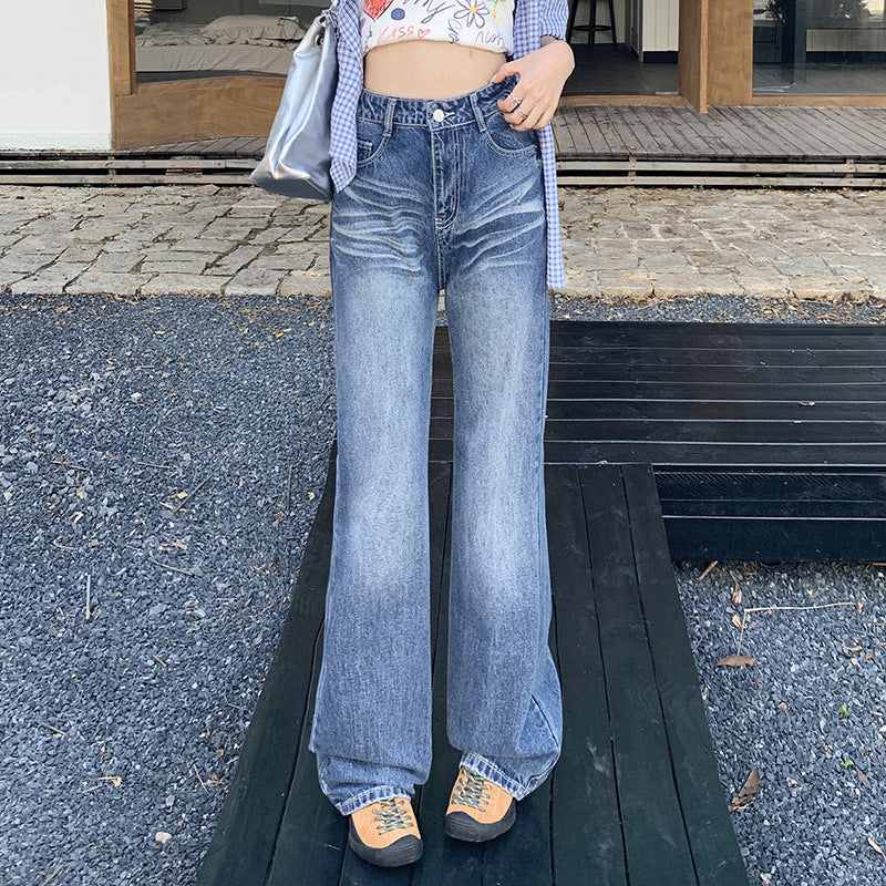 Whiskers Wide Leg Jeans-INNBLAC Fashion Apparel