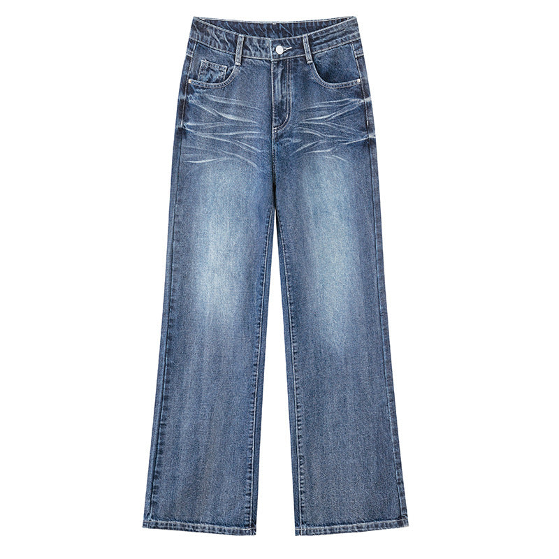Whiskers Wide Leg Jeans-INNBLAC Fashion Apparel