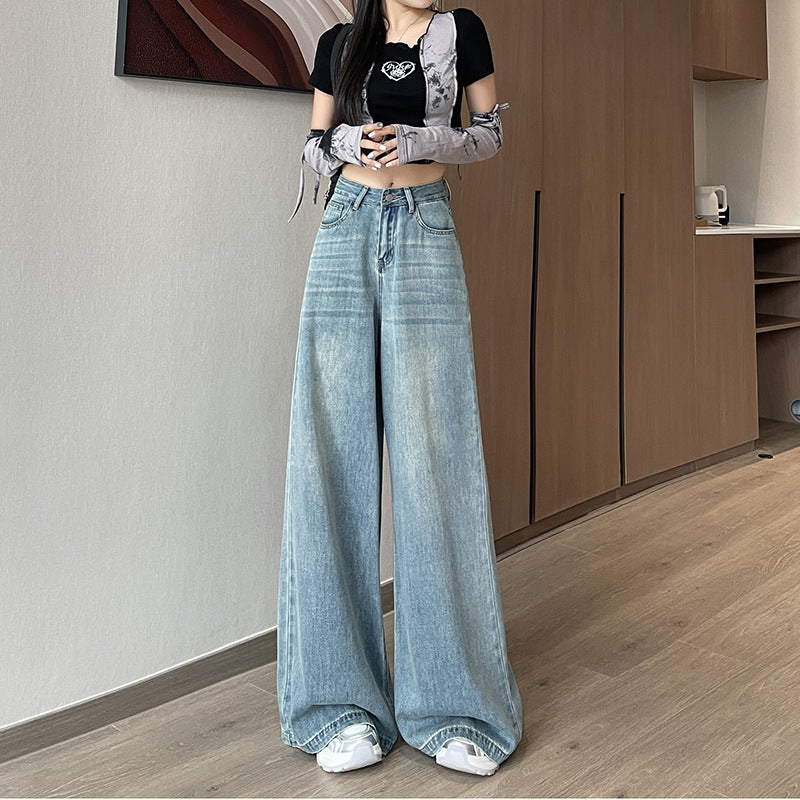 Wide Leg High Waist Jeans-INNBLAC Fashion Apparel