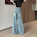 Wide Leg High Waist Jeans-INNBLAC Fashion Apparel