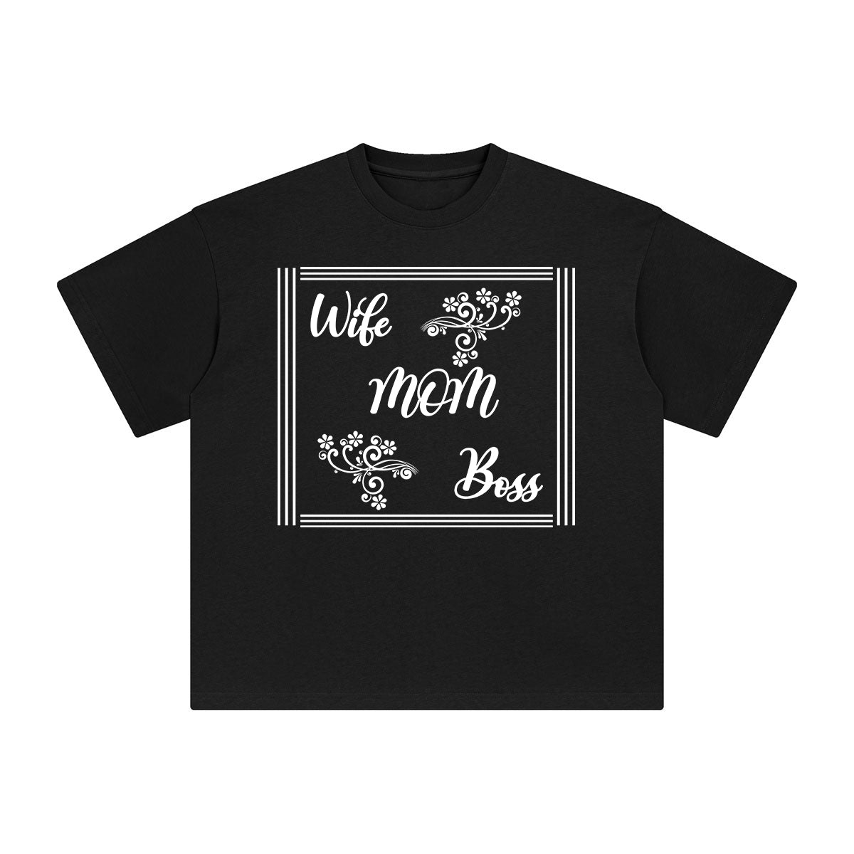 Wife Mom Boss Graphic Tee-INNBLAC Fashion Apparel