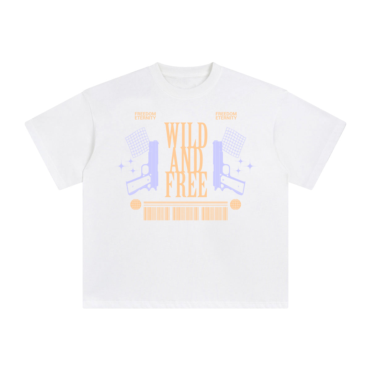 Wild and Free Abstract Graphic Tee-INNBLAC Fashion Apparel