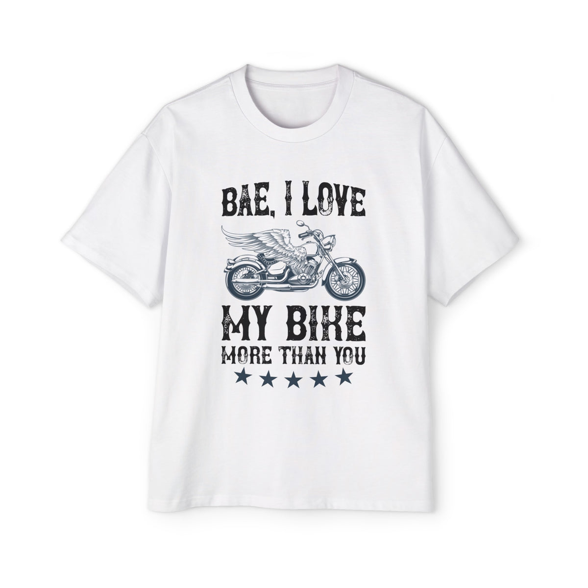 Wings Motorcycle & Slogan Graphic Tee-INNBLAC Fashion Apparel