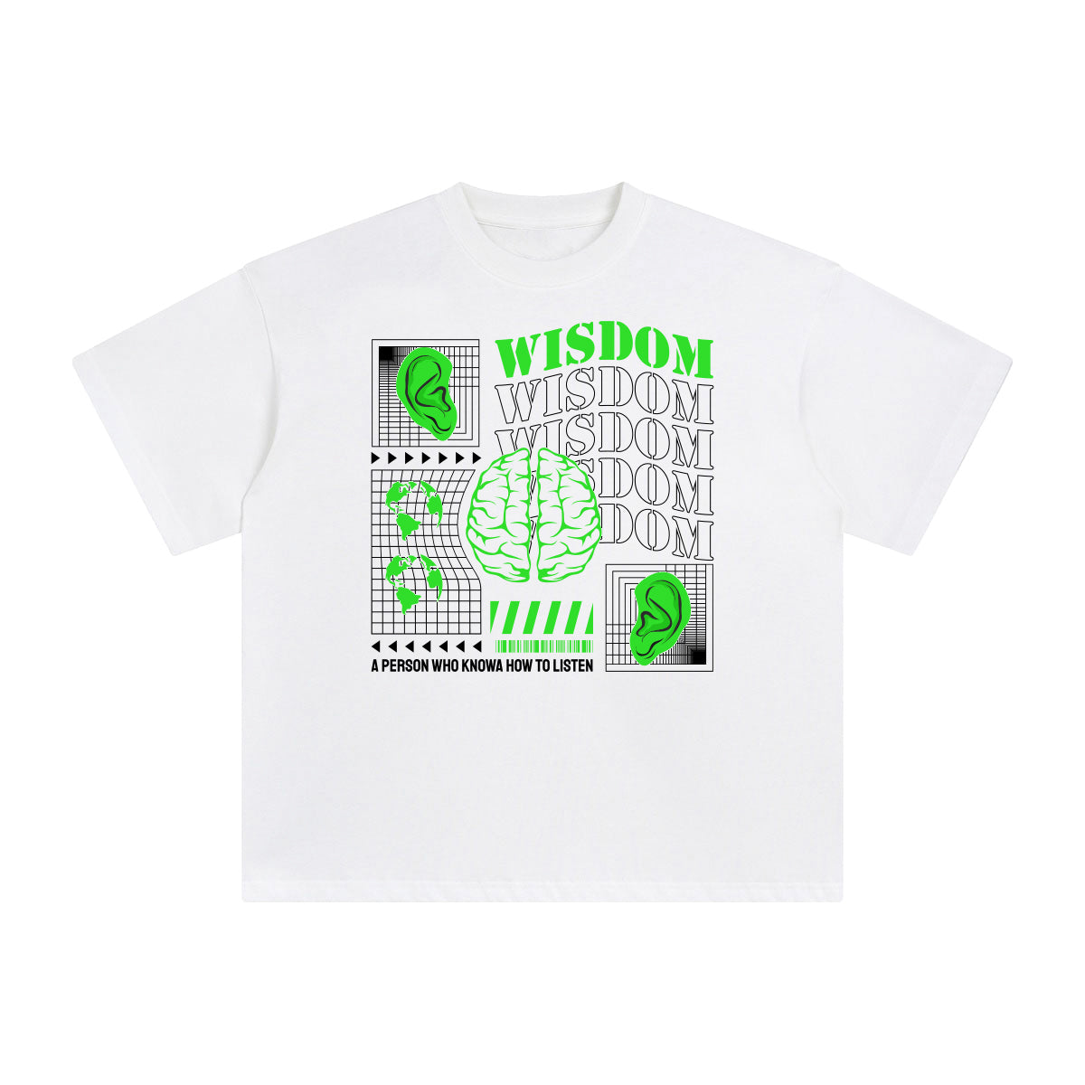Wisdom Abstract Graphic Tee-INNBLAC Fashion Apparel
