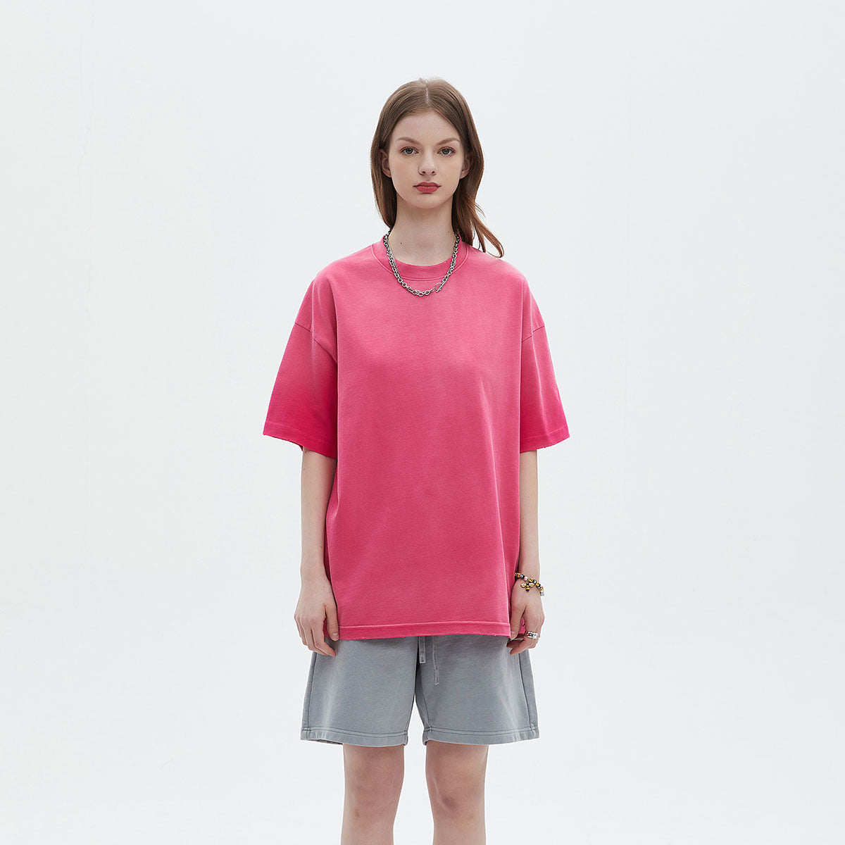 Women's Acid Wash Oversized T Shirt 7.5oz-INNBLAC Fashion Apparel