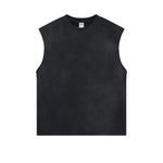 Women's Acid Wash Sleeveless T Shirt 7.5oz-INNBLAC Fashion Apparel