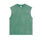 Women's Acid Wash Sleeveless T Shirt 7.5oz-INNBLAC Fashion Apparel