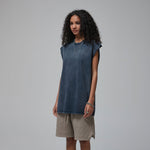 Women's Acid Wash Sleeveless T Shirt 7.5oz-INNBLAC Fashion Apparel