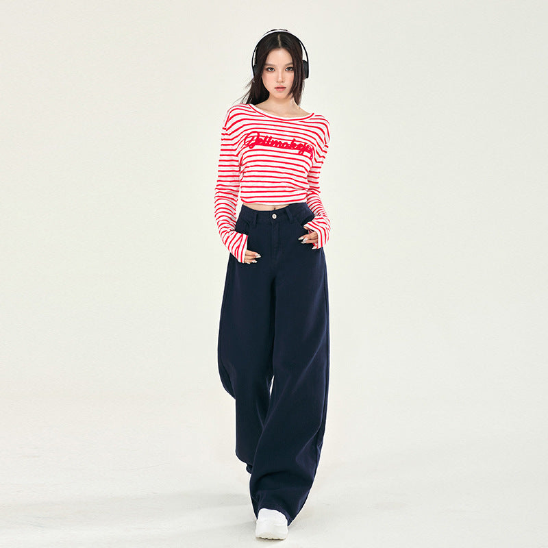Women's Baggy Boyfriend Jeans-INNBLAC Fashion Apparel