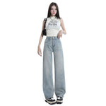 Women's Baggy Faded Jeans-INNBLAC Fashion Apparel