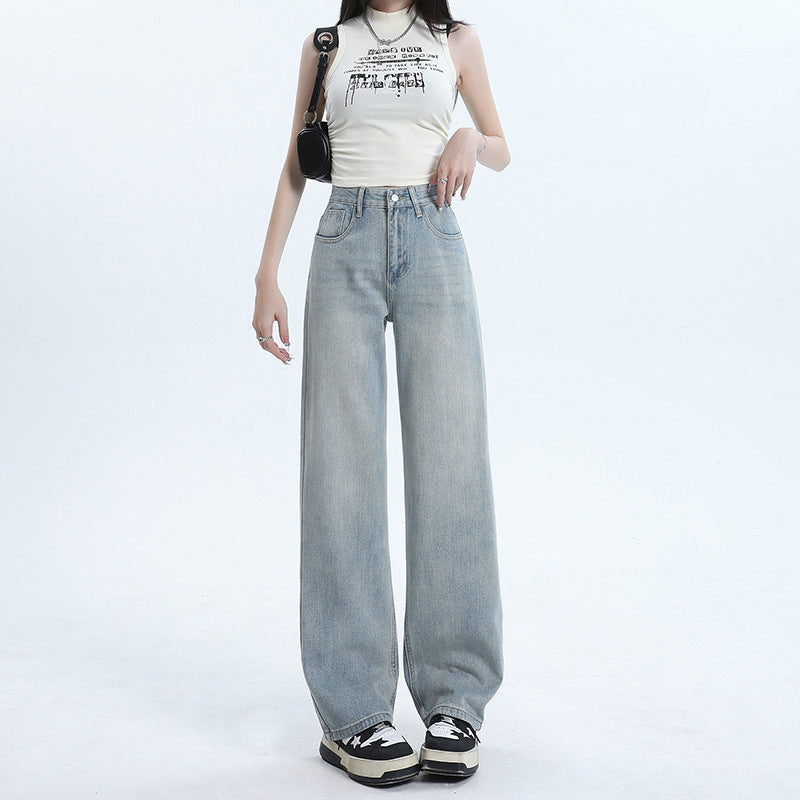 Women's Baggy Faded Jeans-INNBLAC Fashion Apparel