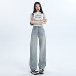 Women's Baggy Faded Jeans-INNBLAC Fashion Apparel