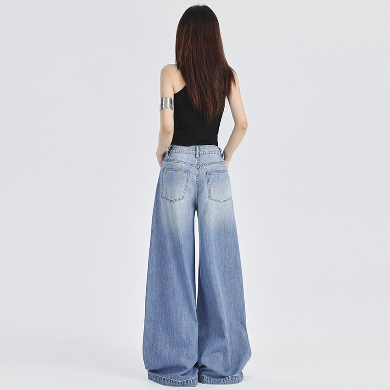Women's High Rise Baggy Jeans-INNBLAC Fashion Apparel
