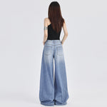 Women's High Rise Baggy Jeans-INNBLAC Fashion Apparel