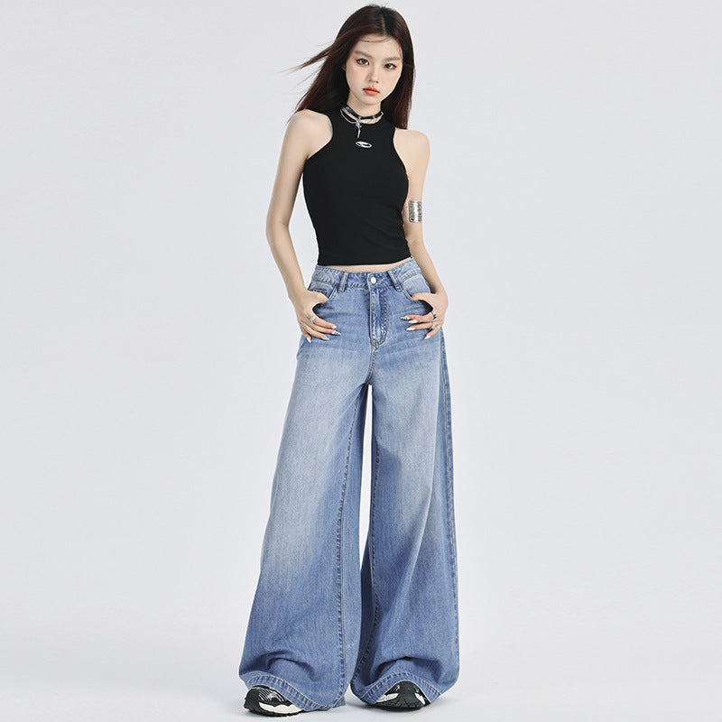 Women's High Rise Baggy Jeans-INNBLAC Fashion Apparel