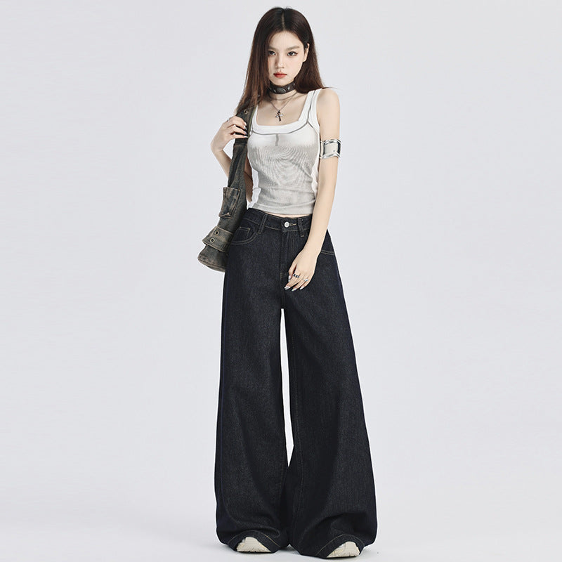 Women's High Rise Baggy Jeans-INNBLAC Fashion Apparel