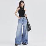 Women's High Rise Baggy Jeans-INNBLAC Fashion Apparel