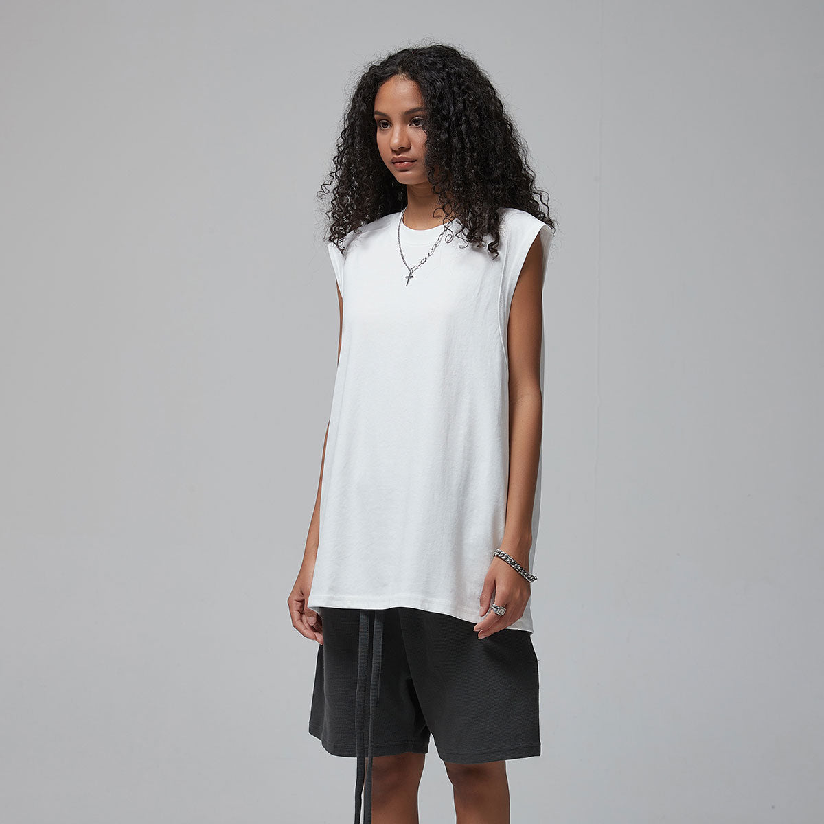 Women's Quick Dry Sleeveless Tee 5.6oz-INNBLAC Fashion Apparel