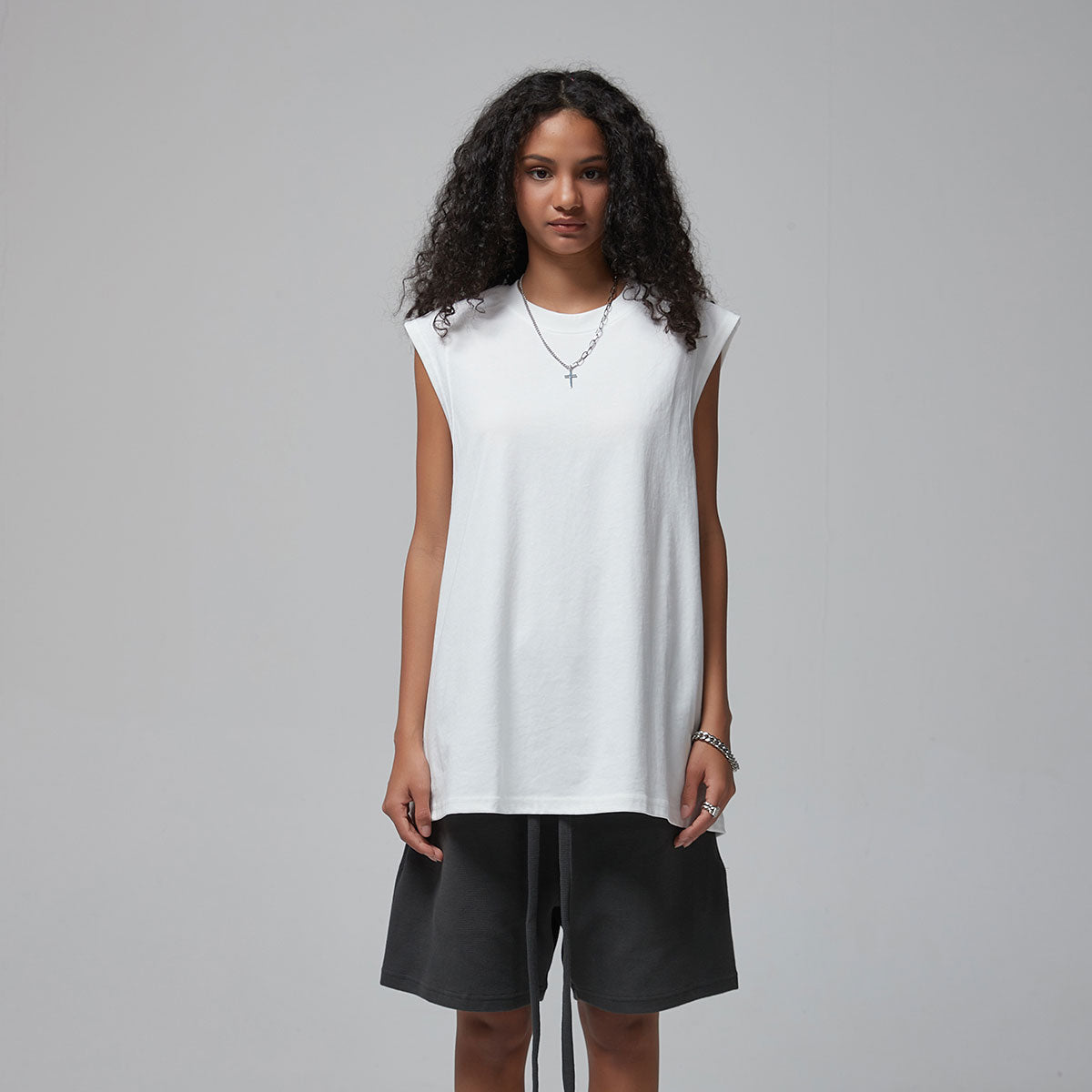 Women's Quick Dry Sleeveless Tee 5.6oz-INNBLAC Fashion Apparel